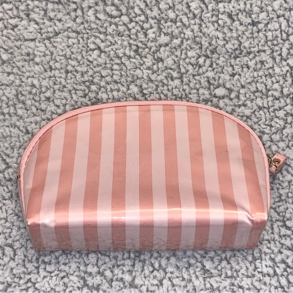 VICTORIA’S SECRET Signature Pink Striped 3-PC Cosmetic Travel Set LG MED SM - Picture 9 of 16